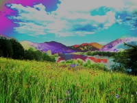 Blick auf den Tegernsee mit Fährhütte