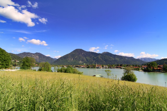 Kostenlose Fotos vom Tegernsee für Vermieter und Gastgeber: Egerner Bucht und Wallberg von der Point – Freebie No: 3